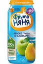 Пюре фруктовое ФрутоНяня из яблок и груш со сливками, 250 г