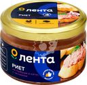Риет ЛЕНТА с чесноком из горбуши и кеты, 180г