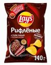 Чипсы картофельные LAY'S Рибай с перечным соусом, рифленые