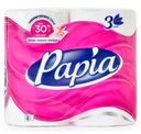 Туалетная бумага Papia белая 3 слоя, 4шт