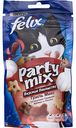 Лакомство для кошек Party mix Felix Гриль Микс со вкусами говядины, курицы и лосося, 60 г