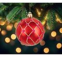 Ёлочное украшение Шар красный, 7см