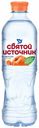 Вода питьевая Святой Источник негазированная со вкусом персика 0,5 л