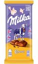 Шоколад молочный Milka с карамельной начинкой, 90г