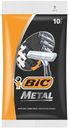 Станок для бритья одноразовый Bic Metal 1 лезвие 10 шт