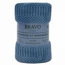 Полотенце махровое Bravo микрофибра цвет: синий, 60×130 см