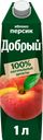Напиток сокосодержащий ДОБРЫЙ Яблоко, персик, 1л