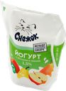 Йогурт СНЕЖОК груша-яблоко, 1,5%, 200г