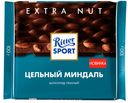 Шоколад РИТТЕР СПОРТ темный с цельным миндалем, 100г