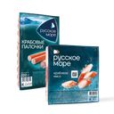 Крабовые палочки Русское Море, 200 г или Крабовое мясо Русское Море, 200 г