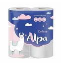 Туалетная бумага Alpa 3 слоя, 4 шт