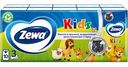 Платочки носовые бумажные Zewa Kids 3 слоя, 10 шт.