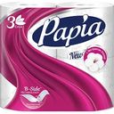 Туалетная бумага Papia белая 3 слоя, 4 рулона