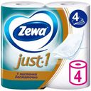 Туалетная бумага Zewa Just1 4 слоя, 4шт