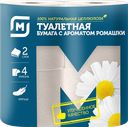 Туалетная бумага МАГНИТ Ромашка 2-слойная, 4рулона 