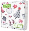 Салфетки GRATIAS Подарки НГ бумажные 3сл 33х33см 20л