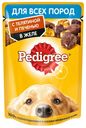 Влажный корм Pedigree для взрослых собак всех пород с телятиной и печенью в желе 85 г