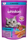 сухой корм WHISKAS, Вискас, для кошек, nподушечки с паштетом, лососем, 350г