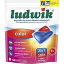 Капсулы для стирки 2 в 1 цветного белья Ludwik, 44 шт.