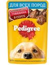 Влажный корм Pedigree для взрослых собак всех пород с говядиной в соусе, 85г