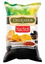 Кукурузные чипсы Delicados, Nachos с кусочками оливок и паприкой, 150г