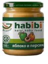 Пюре Habibi Яблоко и персик с 5мес 100г