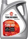 Масло моторное TAKAYAMA синтетическое SAE 5W-40 API SN/СF, Арт. 
605521/605587, 4л