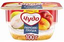 Десерт творожный воздушный Чудо Творожок 2 слоя Персик-груша 4,2%, 100г