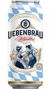 Пиво Liebenbräu Helles светлое пастеризованное 5,1 % алк., Германия, 0,5 л