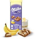 Шоколад молочный Milka Bubbles пористый с бананово-йогуртовой начинкой, 97г