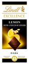 Шоколад тёмный Lindt Excellence с лимоном и имбирём, 100 г