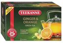 Чай зеленый Teekanne с имбирём и апельсином в пакетиках, 20х3,25 г