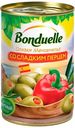 Оливки Bonduelle Мансанилья со сладким перцем, 314 мл