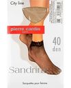 Носки женские Pierre Cardin Sandrine сетка с кружевной резинкой цвет: visone/лёгкий загар размер: единый, 40 den