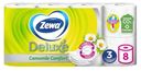 Бумага туалетная Zewa Deluxe Camomile Comfort 3 слоя 8 рулонов