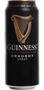 Пиво Guinness Draught темное фильтрованное 4,2 % алк., Ирландия, 0,44л