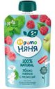 Пюре Фрутоняня из яблок и малины с мелиссой, 90г