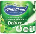 Туалетная бумага WHITECLOUD 4сл.4 рул. ароматерапия/зеленое