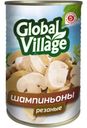 Грибы Global Village Шампиньоны резаные натуральные стерилизованные 280г