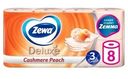 Туалетная бумага Zewa Deluxe Персик 3 слоя 8 рулонов