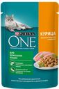 Корм для домашних кошек PURINA® ONE курица-морковь, 75г