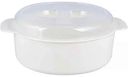 Кастрюля для СВЧ-печи Полимербыт с крышкой, 1,2л
