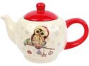 Чайник заварочный Коралл Owl Christmas керамика, 1 л
