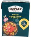 Томаты с луком и чесноком резаные Маркет Перекрёсток, 390г
