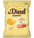 Чипсы Dr. Diesel  со вкусом Лосось и мягкий сыр рифленые из натурального картофеля, 120г