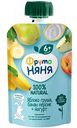 Пюре ФрутоНяня Яблоко, груша, банан, персик с йогуртом, с 6 месяцев, 90 г