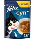 Корм влажный Felix Суп с курицей в соусе для взрослых кошек 48г