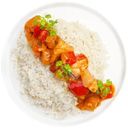 Курица с ананасами Фабрика Здорового Питания в кисло-сладком соусе и рисом, 150г