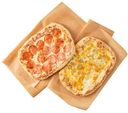 Римская пицца комбо Четыре сыра и Пепперони, 600г