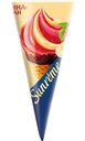 Мороженое сливочное Sunreme Малина-банан в рожке, 78г